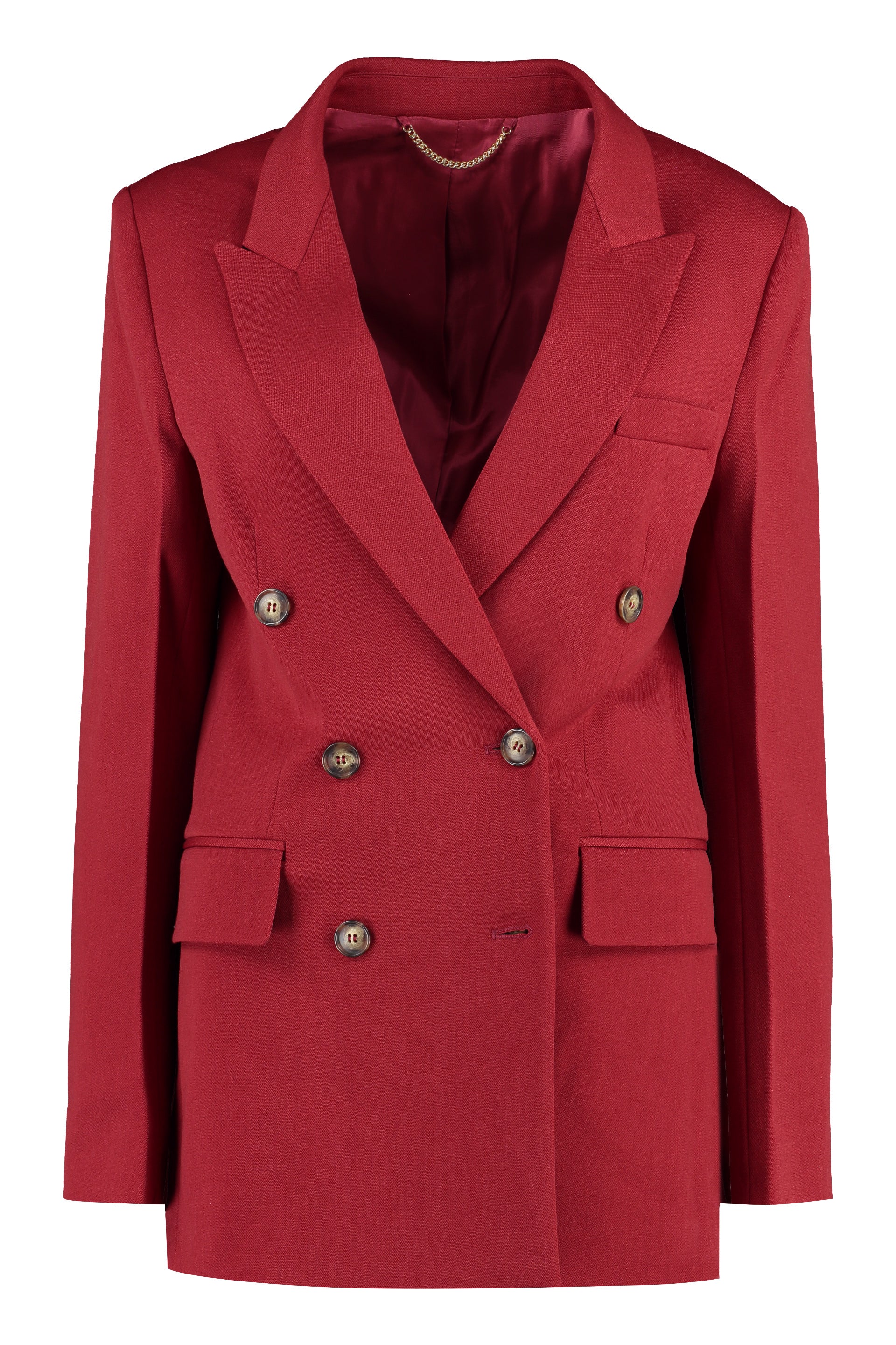 Double Breasted Straight Hem Blazer
