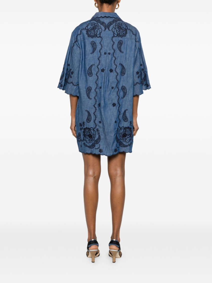 Aster Denim Mini Dress
