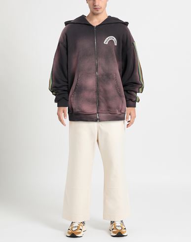 Man Sweatshirt Plum Size M Cotton