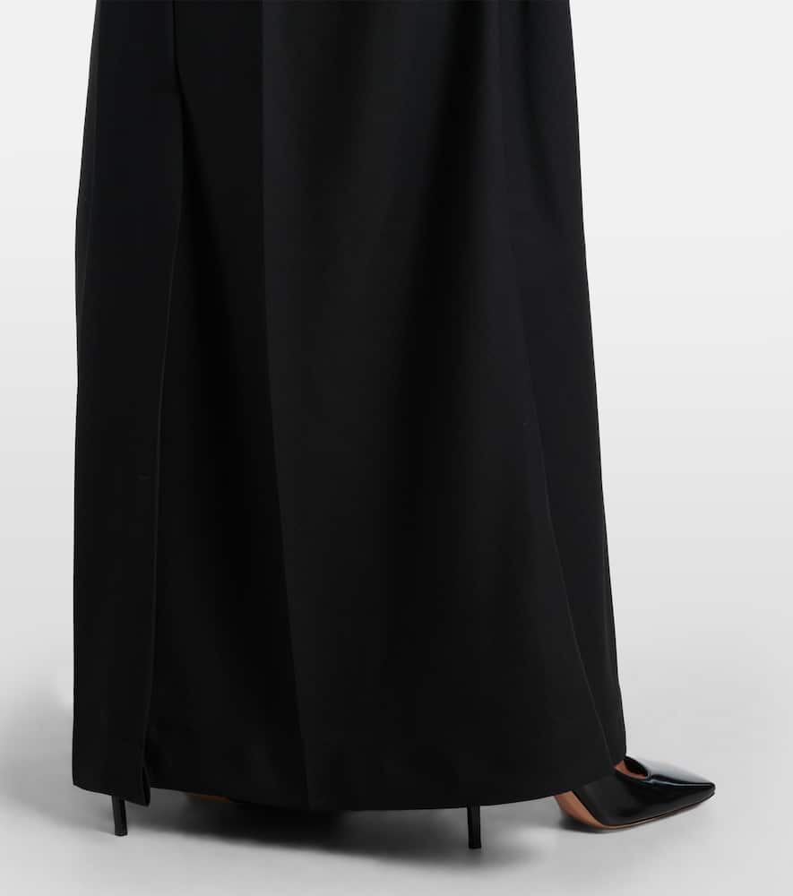 Wool maxi skirt