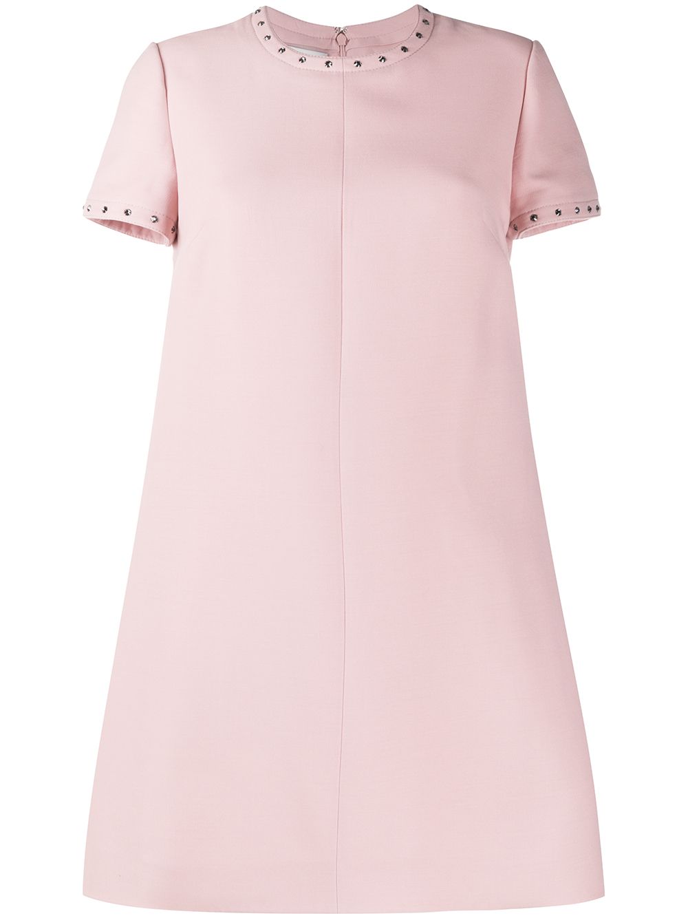 Valentino Garavani embellished trim flared dress - Pink