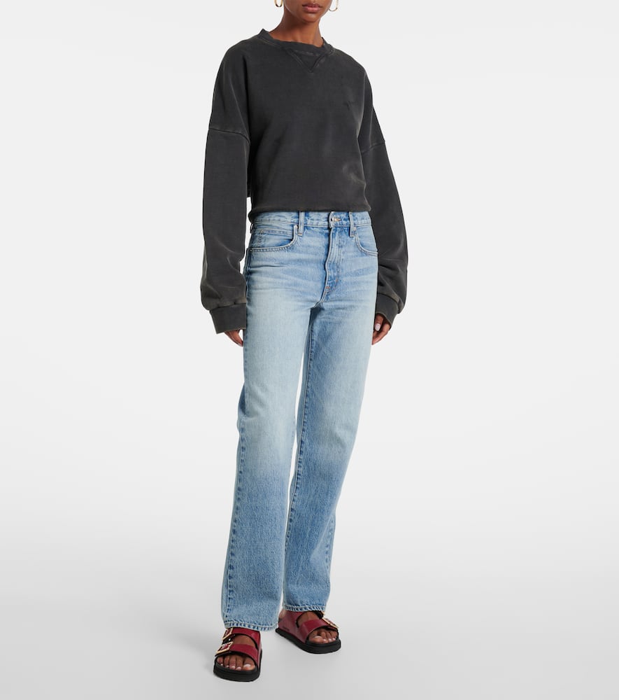 Kendra high-rise straight jeans