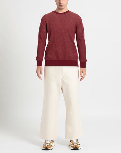 Man Sweater Burgundy Size 42 Wool