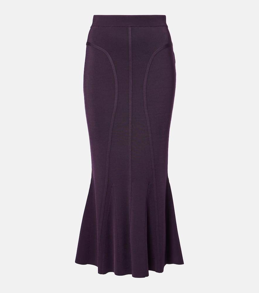 Peplum maxi skirt