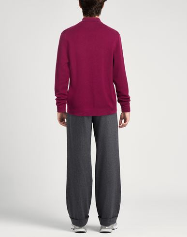 Man Sweater Garnet Size 40 Virgin Wool