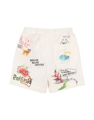 Kid Boy Shorts & Bermuda Shorts White Size 12 Cotton, Linen, Elastane