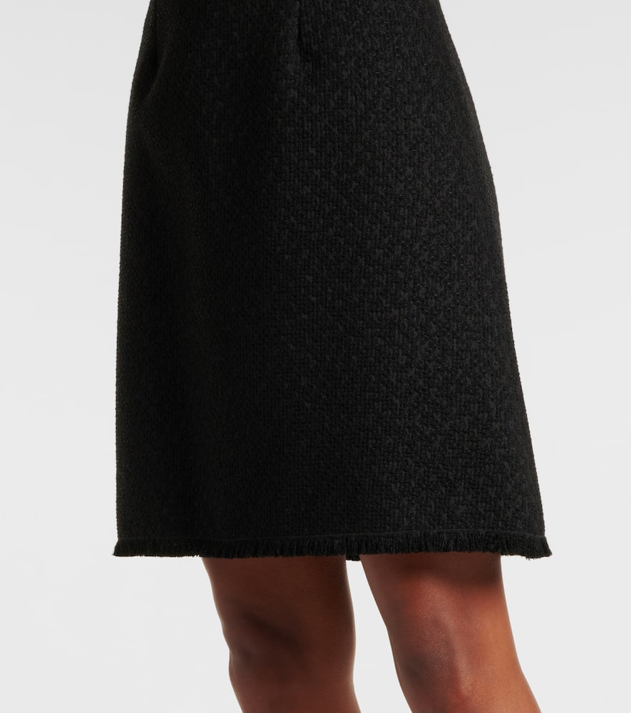 DG wool-blend tweed minidress