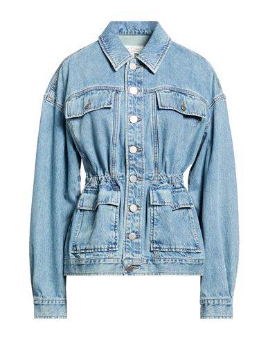 Woman Denim outerwear Blue Size S Cotton