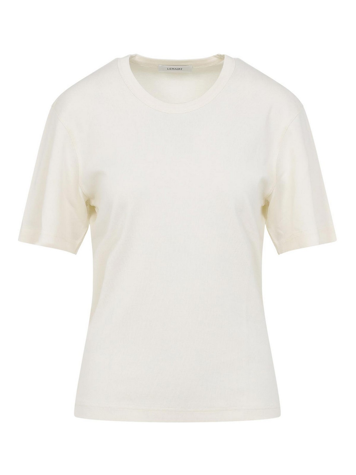 Lemaire - ribbed crew neck short sleeve top