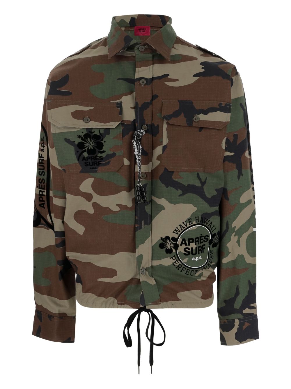 Après Surf cotton military jacket - Brown