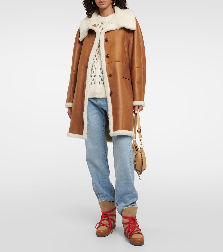 Isabel Marant Nowles leather snow boots
