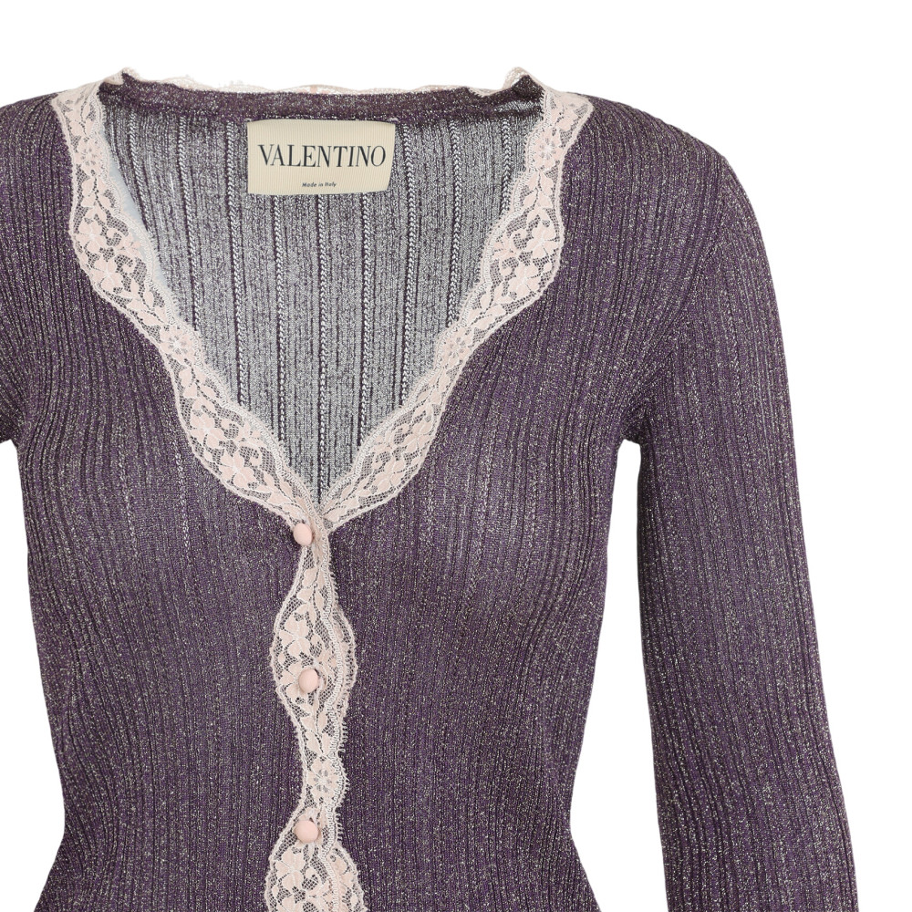 Dark Grey Knitted V Neck Sweater