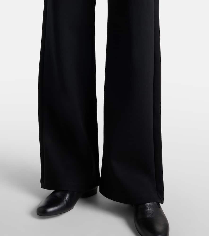 Bali cotton-blend wide-leg pants