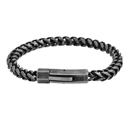"Stainless Steel Franco Chain 8 4"" Bracelet"