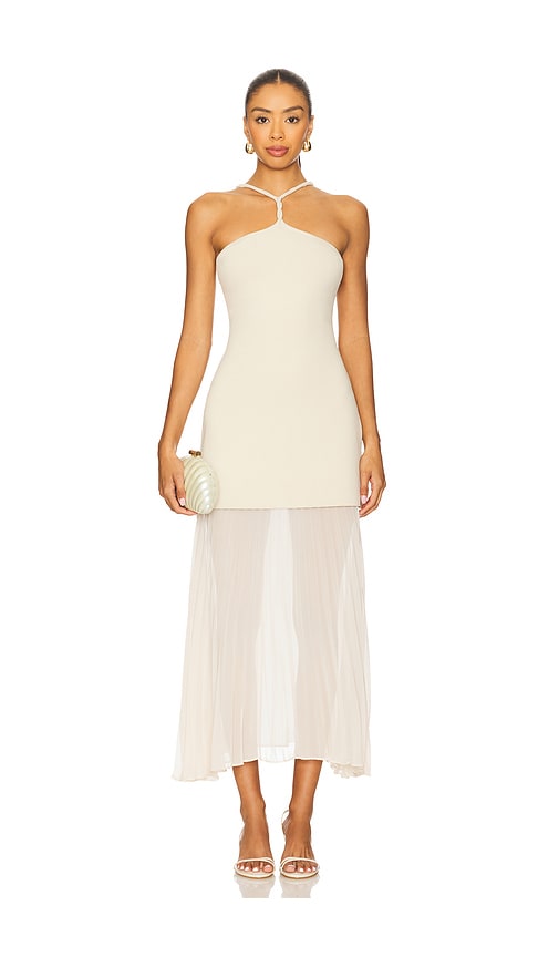ET OCHS STRICKKLEID VETA in Beige. Größe XL. Also in L