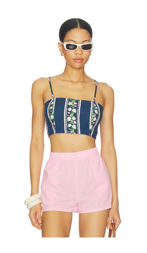 Verandah Cropped Blouse in Multi. S. Also in XS