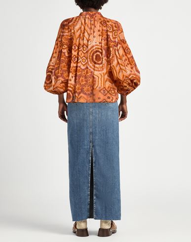 Woman Top Rust Size S Cotton
