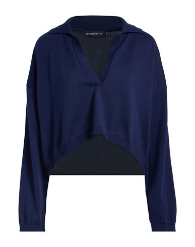 Woman Sweater Midnight blue Size M Cotton