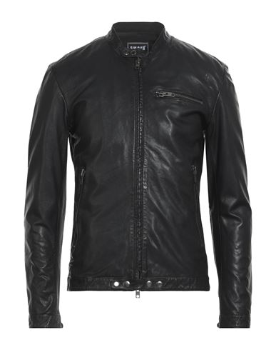 Man Jacket Black Size 38 Soft Leather