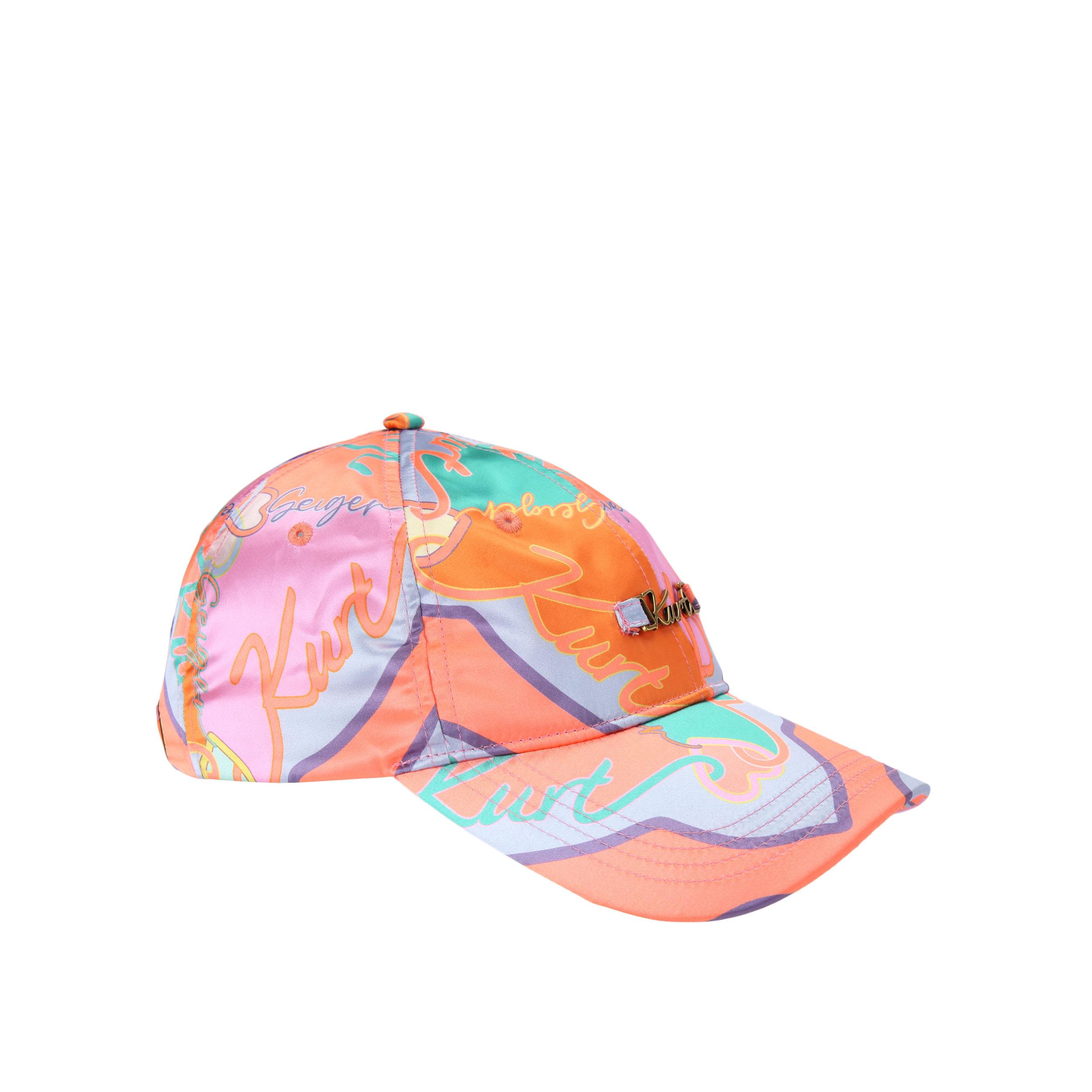 Kurt Geiger London Womens Printed Cap Hat - Pink Nylon - One