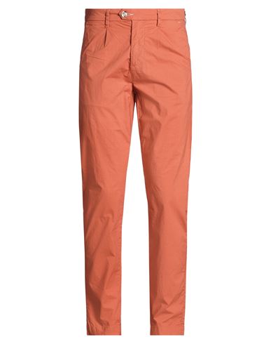 Man Pants Orange Size 30 Cotton, Elastane