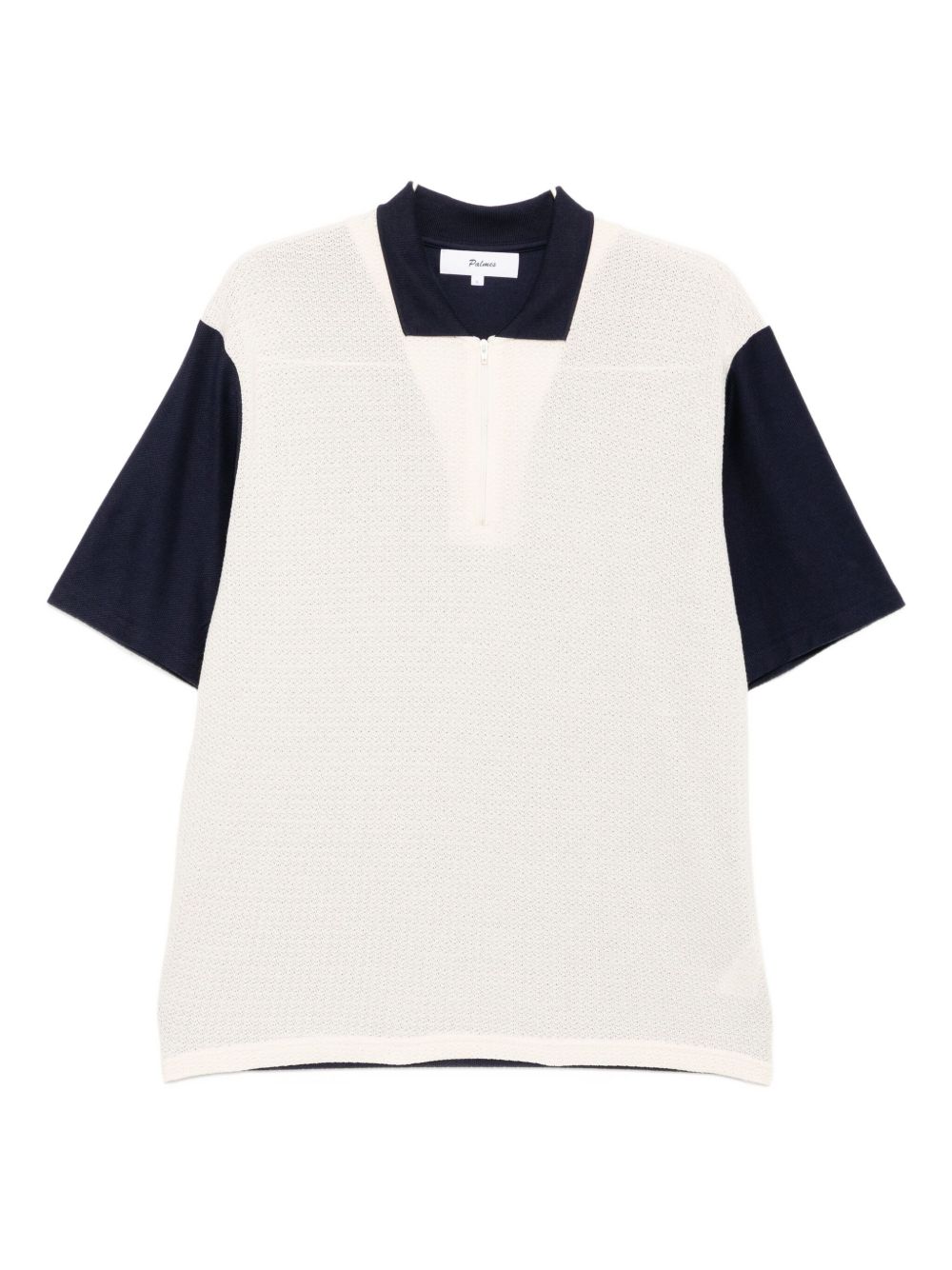 Zip-up polo shirt - Blue