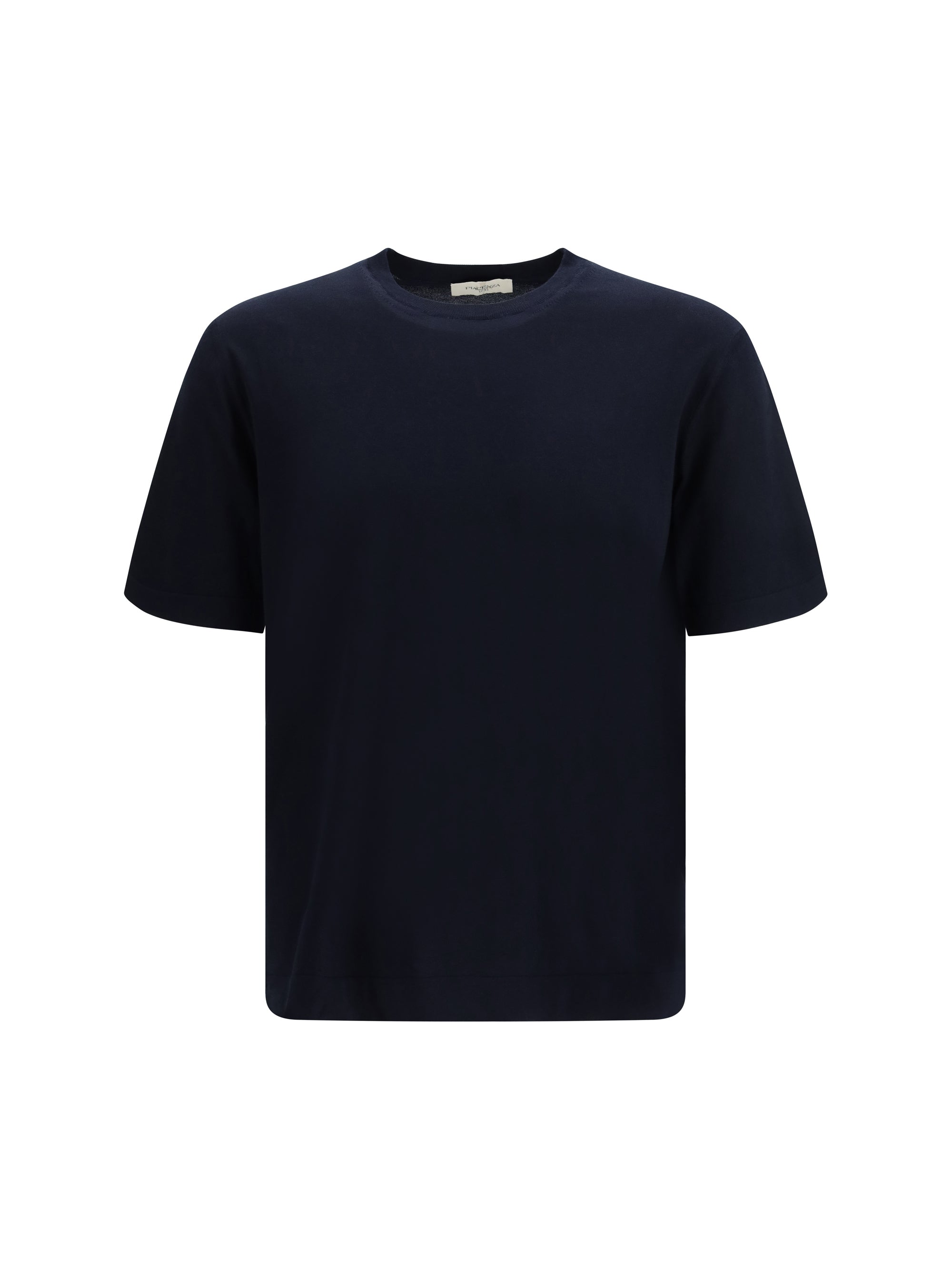 Cotton Crewneck T-Shirt — Navy