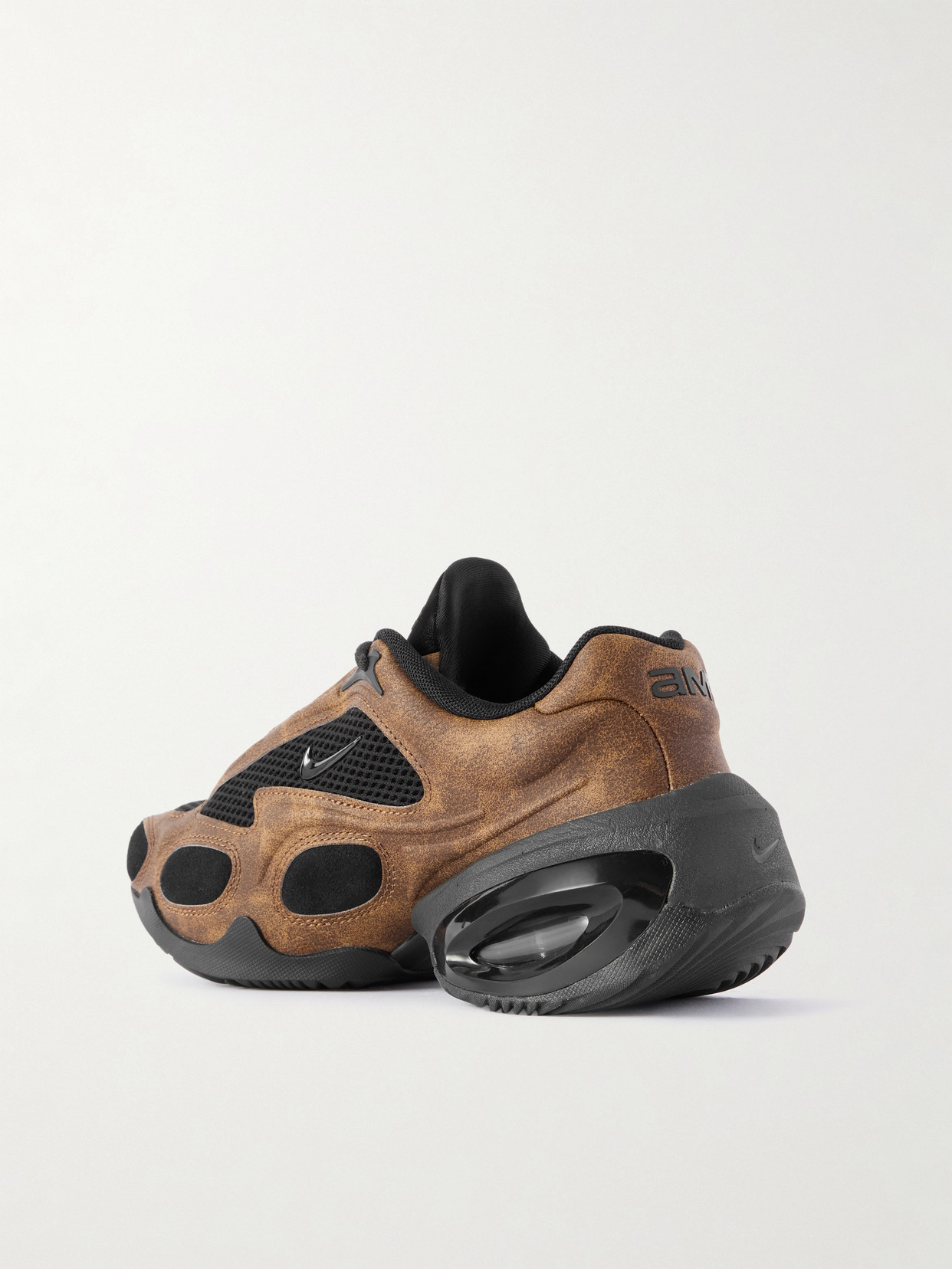 Air Max Muse Mesh-trimmed Suede Sneakers - Brown