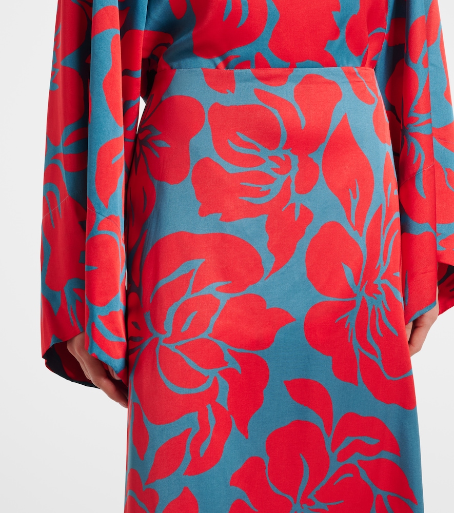 Floral pencil skirt