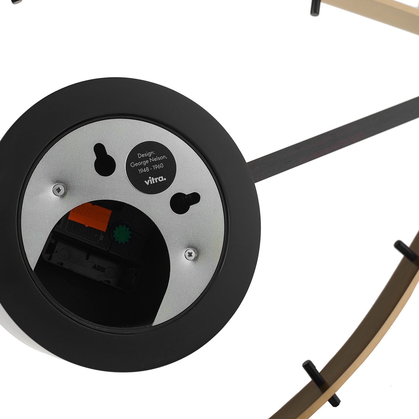 George Nelson Eye Clock in Brass 