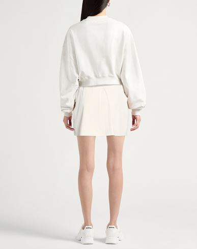 Woman Mini skirt Beige Size L Polyester, Elastane