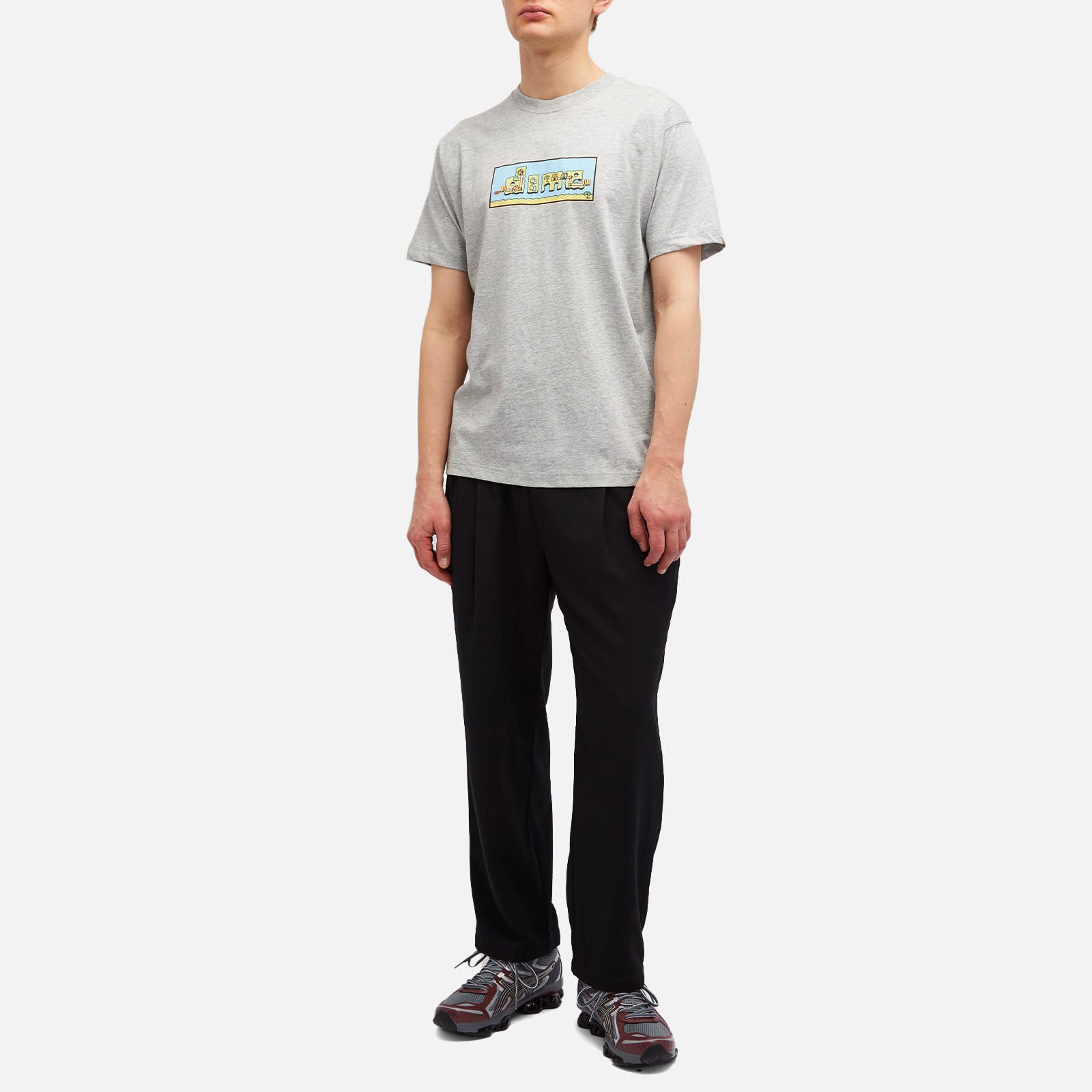 Men's World T-Shirt in Heather Gray