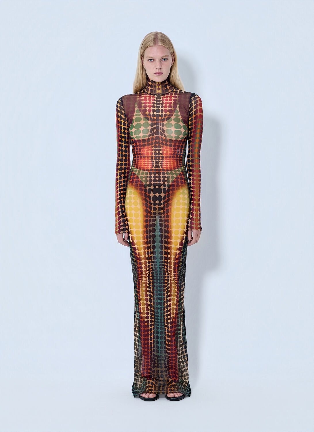 Re-edition Long Dress High Neck