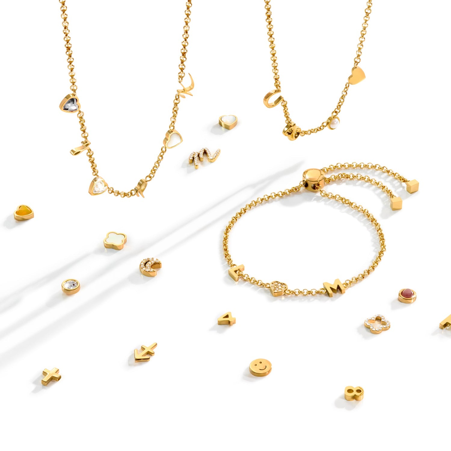 Made Mine Charm Necklace (Gold)