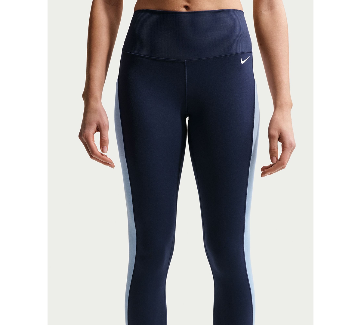Women's High-Waist Leggings - Midnight Navy/aluminum/white