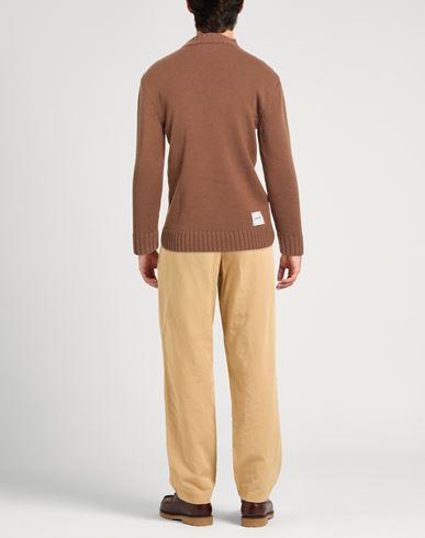 Man Sweater Brown Size S Wool, Acrylic