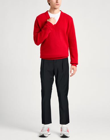 Man Pants Black Size 30 Polyester, Wool, Elastane