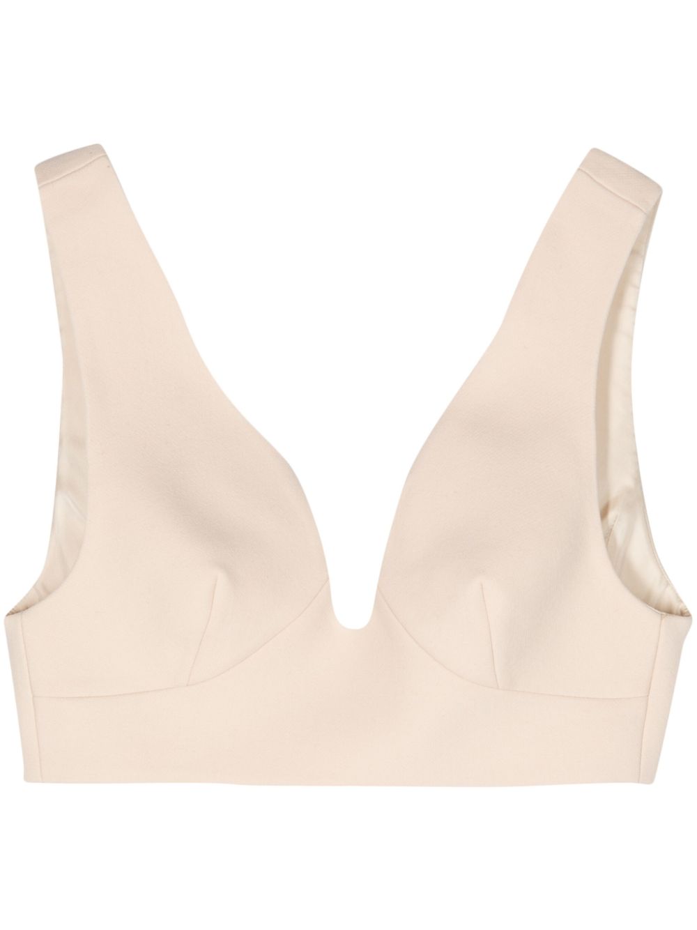 Virgin-wool brallete top - Neutrals