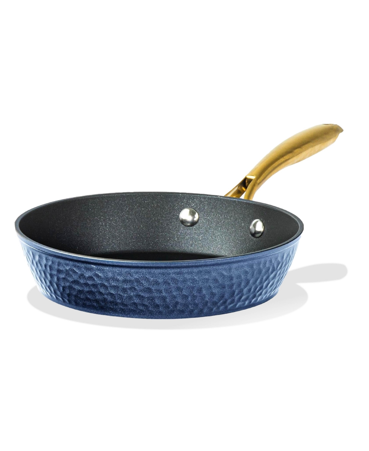 Charleston Collection 8 inch Hammered Ceramic Coating Nonstick Frying Pan - Navy
