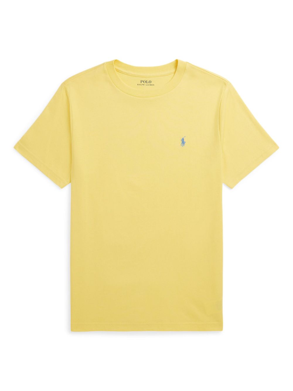 Polo Pony-embroidered cotton T-shirt - Yellow