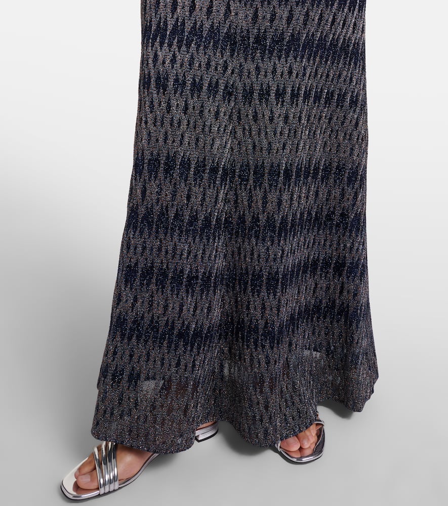 Lamé maxi dress