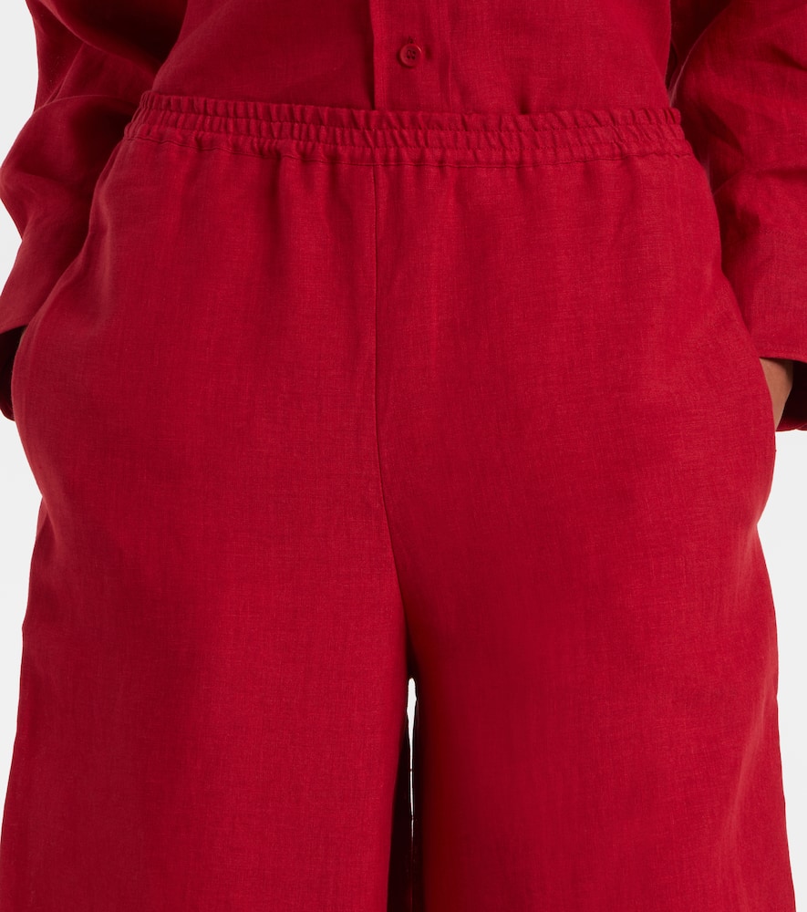 Select linen wide-leg pants