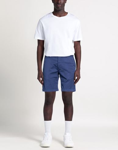 Man Shorts & Bermuda Shorts Slate blue Size 30 Cotton, Elastane