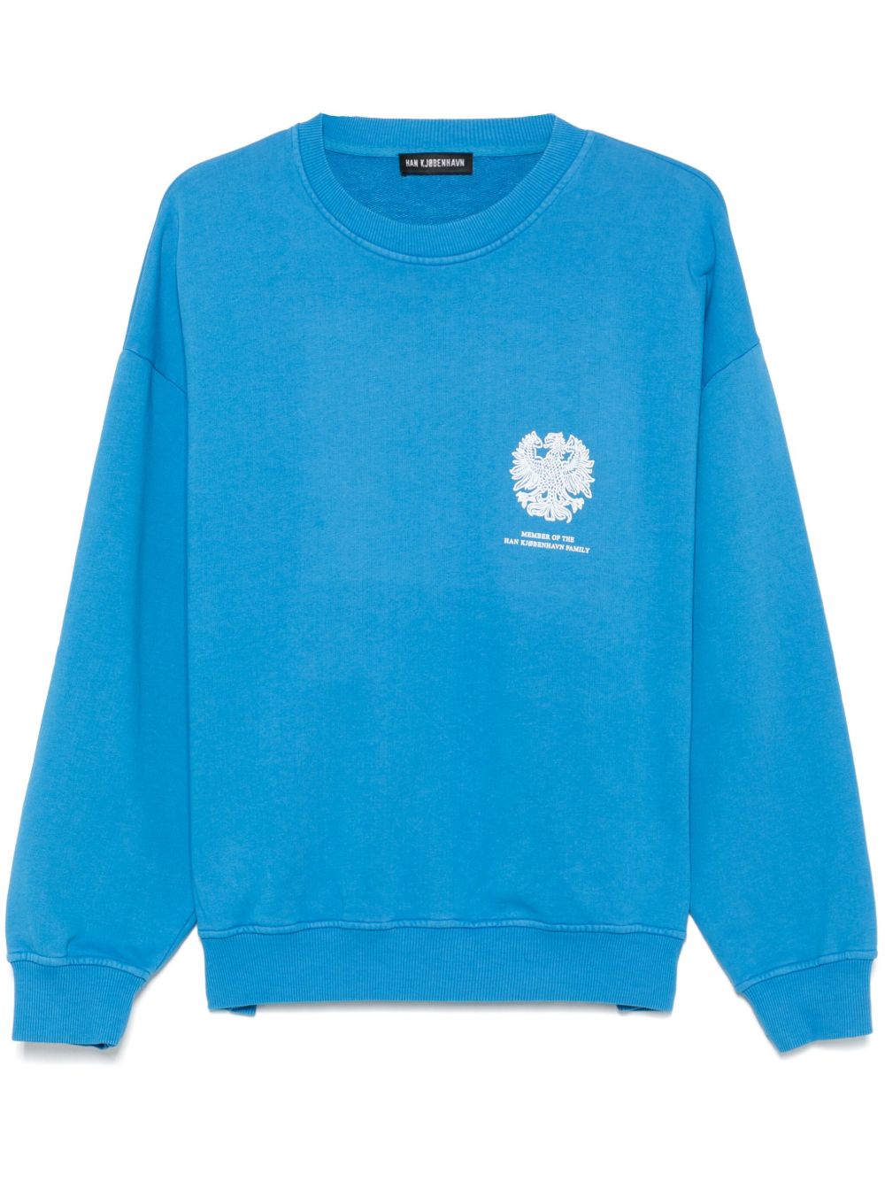 Han Kjøbenhavn monogram-print sweatshirt - Blue