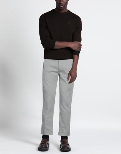 Man Pants Light grey Size 29 Cotton, Viscose, Elastane
