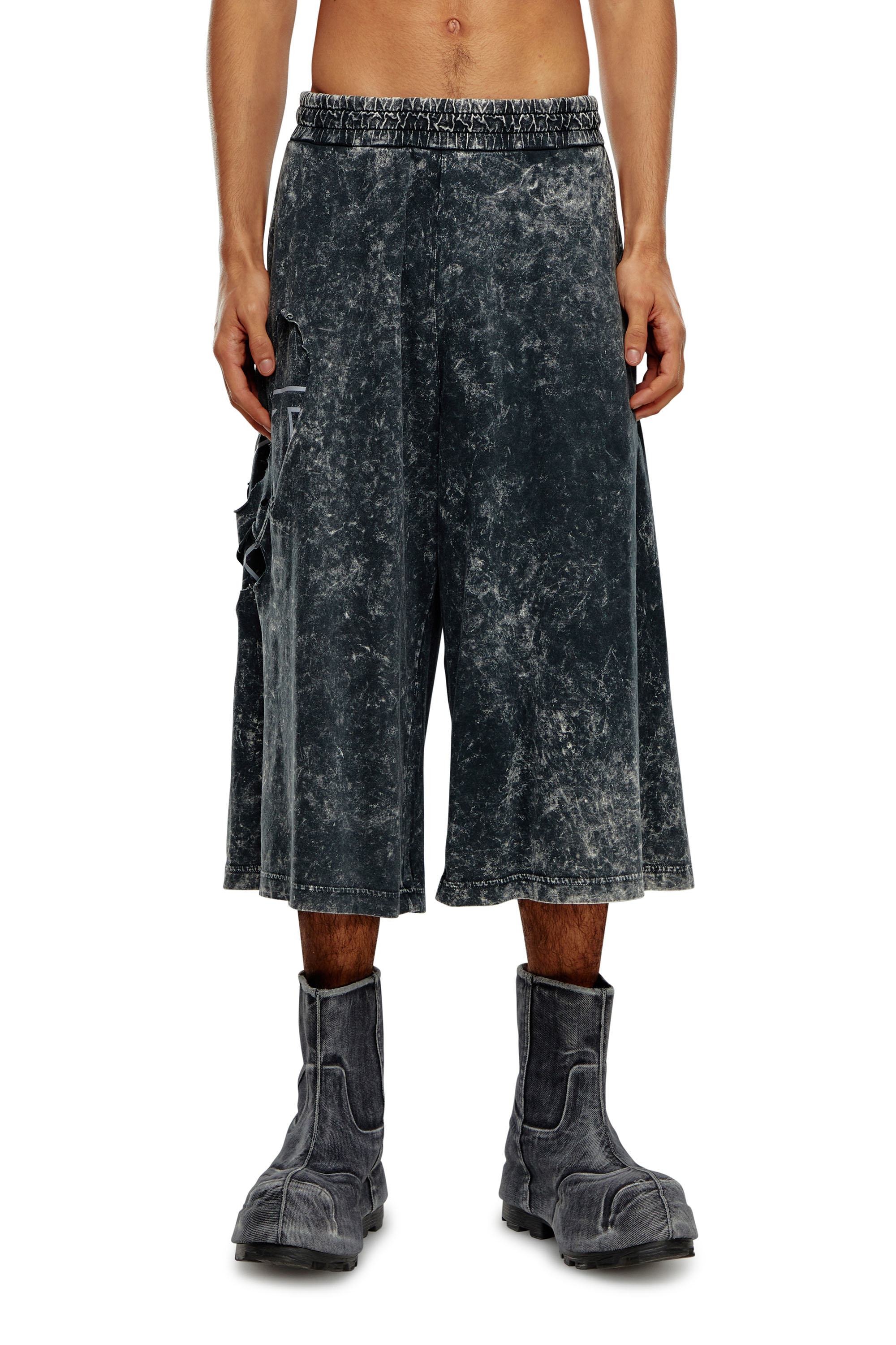 Pantaloni Oval D in jersey marmorizzato - Shorts - Uomo - Nero