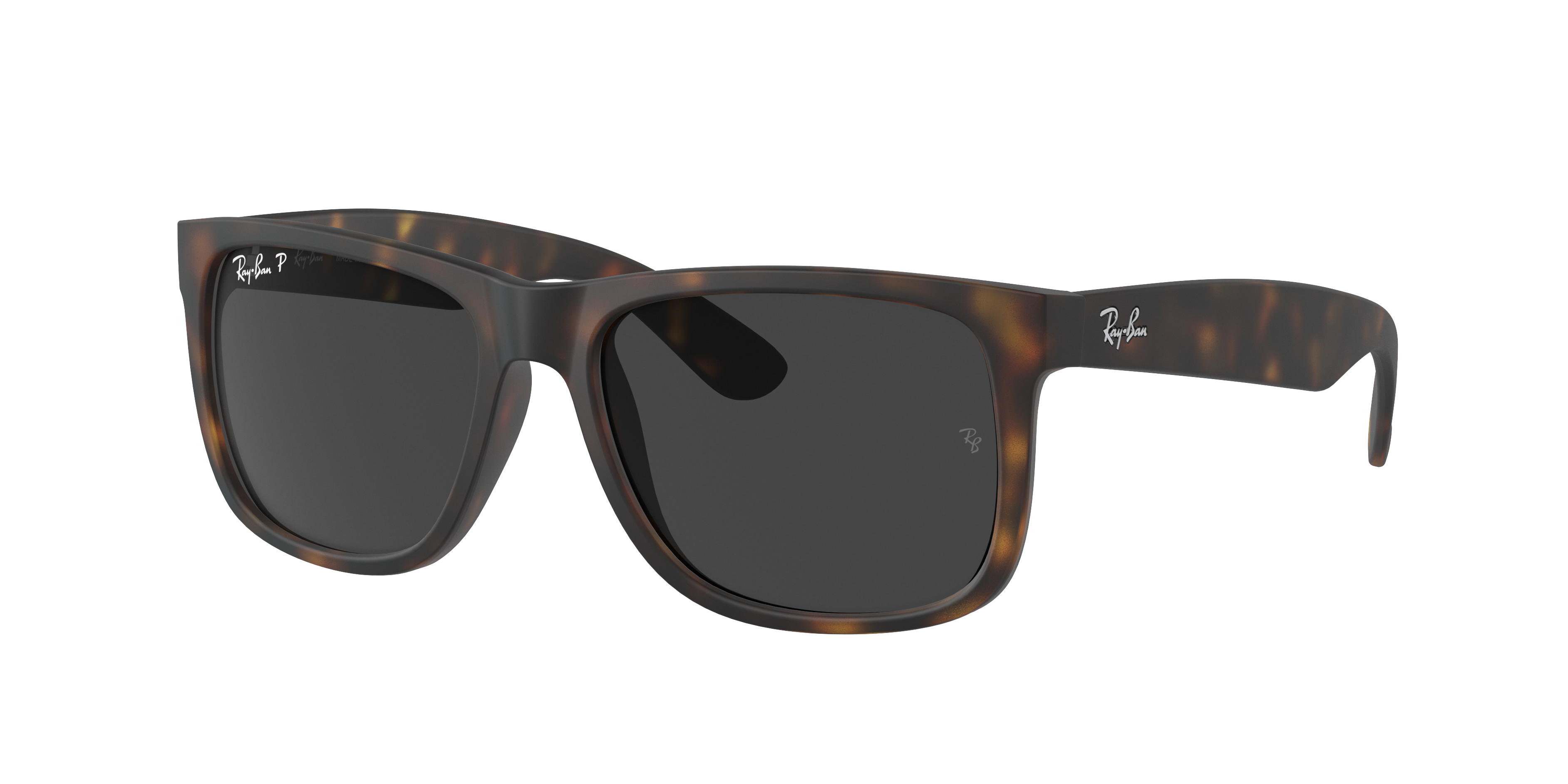 RAY-BAN Man Sunglasses RB4165 Justin Classic  -  Frame color: Havana, Lens color: Dark Grey