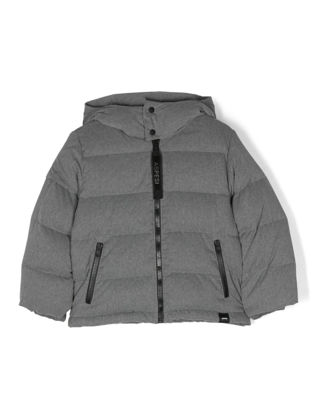 Padded hooded jacket - Grey