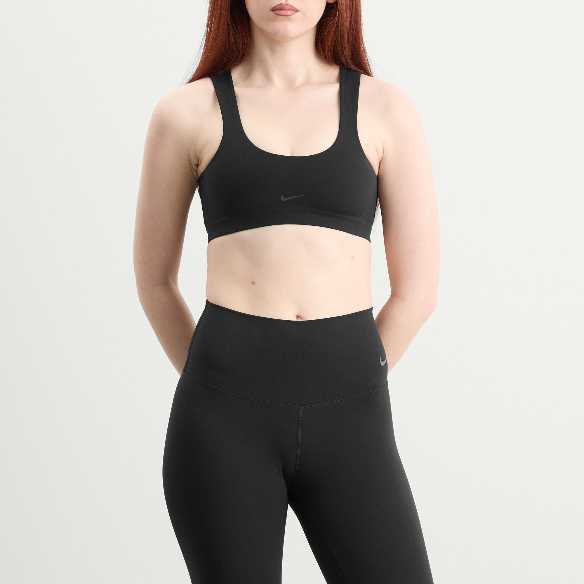 Women's Zenvy Light Support Bra Top Black/Cool Grey