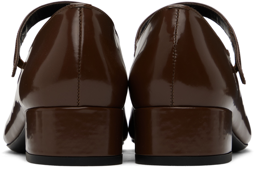 BY FAR Brown Ginny Ballerina Flats